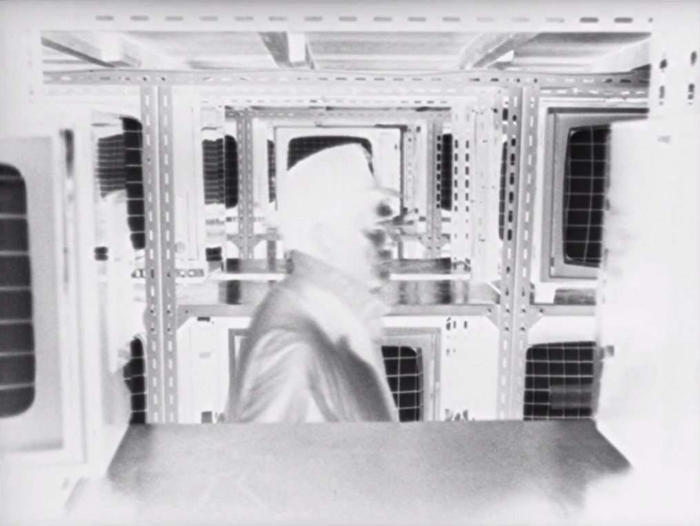 Alphaville - Jean-Luc Godard - Lemmy Caution - Eddie Constantine - negative image