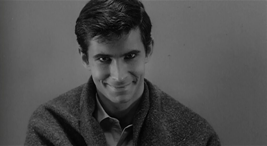 Psycho - Alfred Hitchcock - Anthony Perkins - Norman Bates - close-up - fly - ending