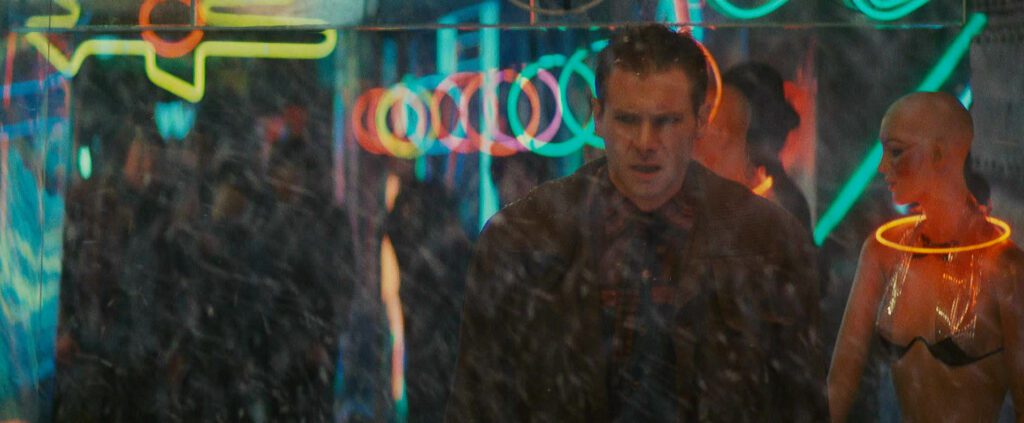 Blade Runner - Ridley Scott - Harrison Ford - Rick Deckard - neon lights - rain - night