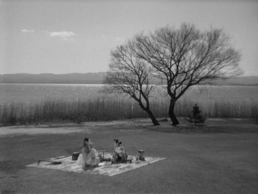 Ugetsu monogatari - Kenji Mizoguchi - Masayuki Mori - Machiko Kyo - Genjuro - Lady Wakasa - picnic - Lake Biwa