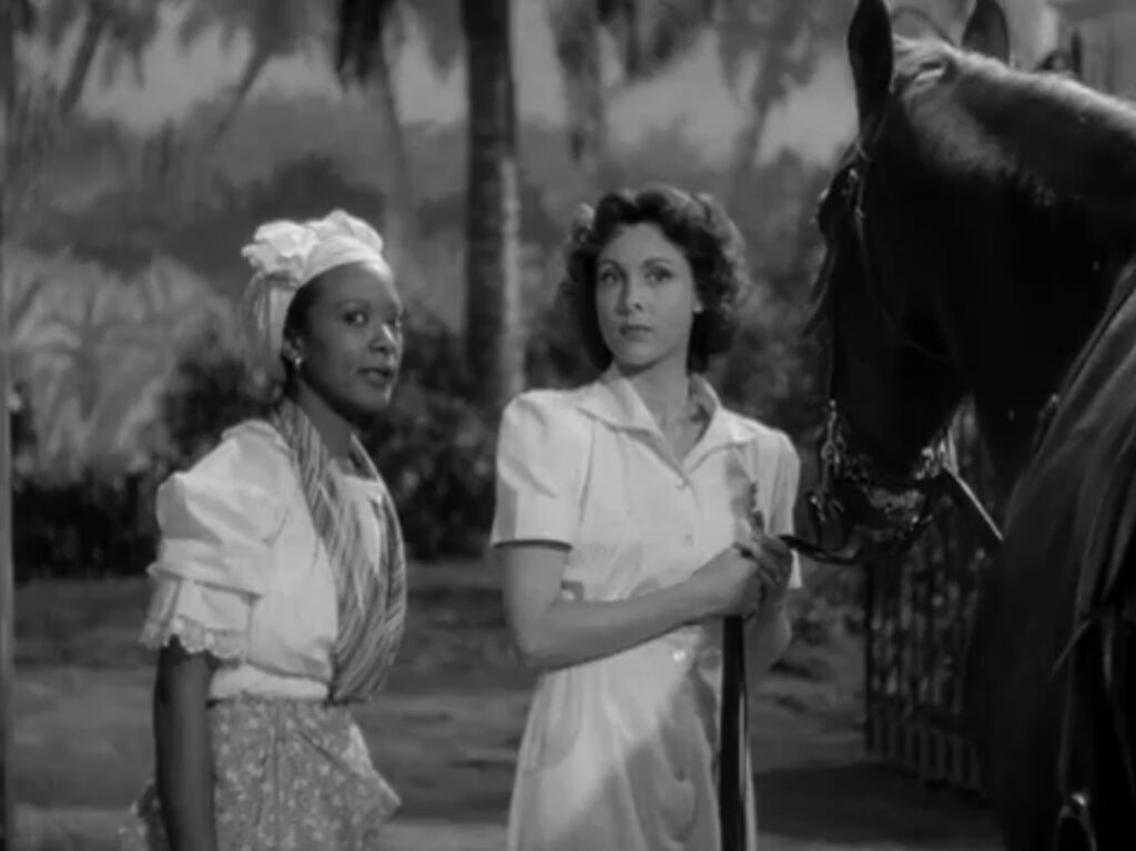 I Walked with a Zombie - Jacques Tourneur - Theresa Harris - Frances Dee - Alma - Betsy Connell - horse - Fort Holland