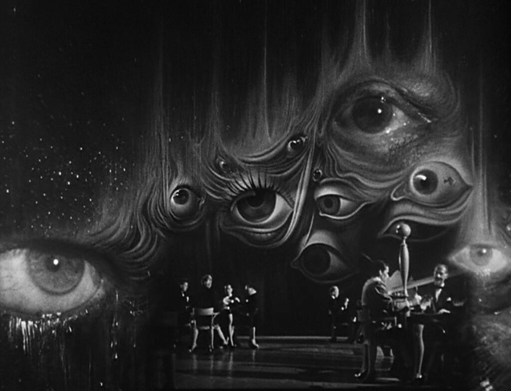 Spellbound - Alfed Hitchcock - dream sequence - Salvador Dalí - curtains - eyes - nightclub - casino - gambling house