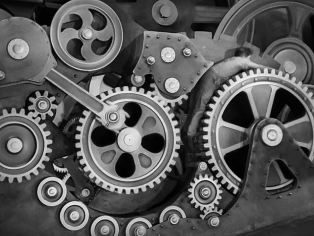 Modern Times - Charles Chaplin - gears - machine - factory