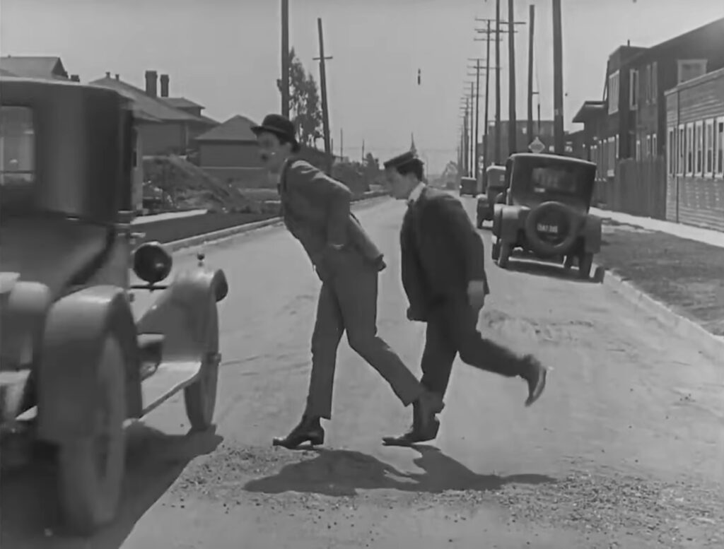 Sherlock Jr. - Buster Keaton - Ward Crane - shadowing