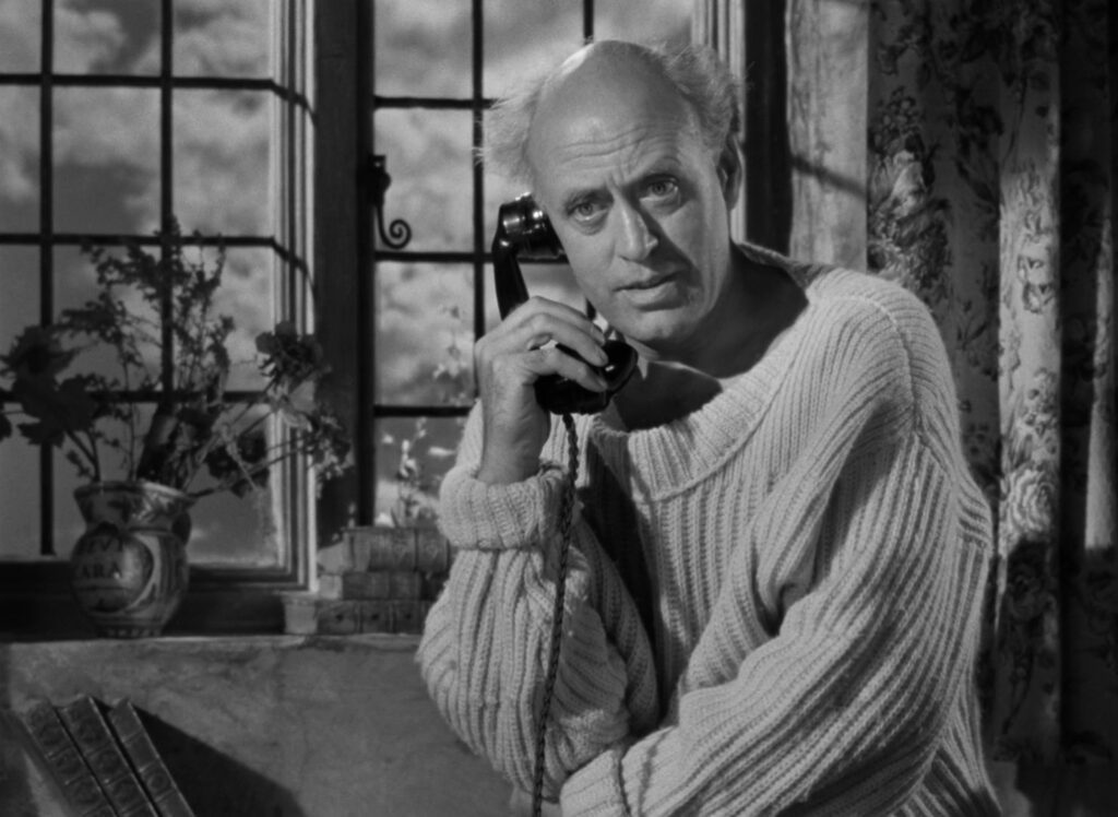 Stage Fright - Alfred Hitchcock - Alastair Sim - Commodore Gill - telephone