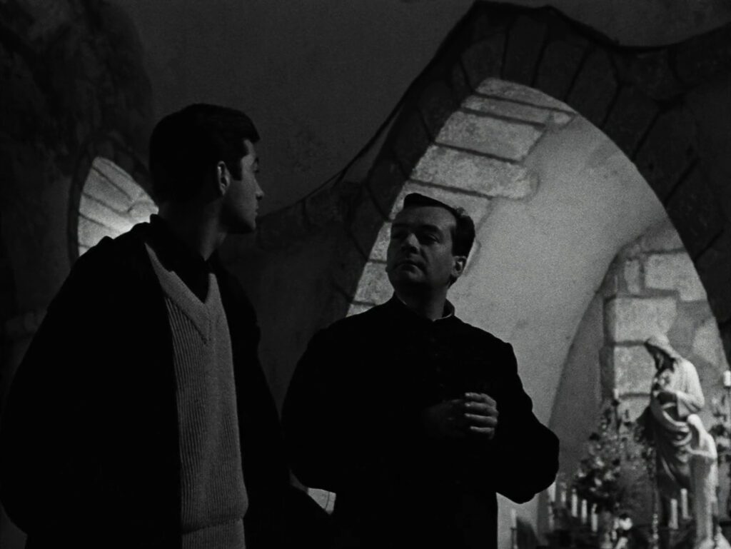 Le beau Serge - Claude Chabrol - Jean-Claude Brialy - Claude Cerval - François Bayon - priest - church