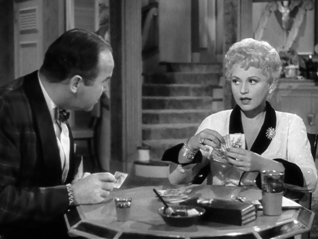 Born Yesterday - George Cukor - Broderick Crawford - Judy Holliday - Harry Brock - Billie Dawn - gin rummy - card game