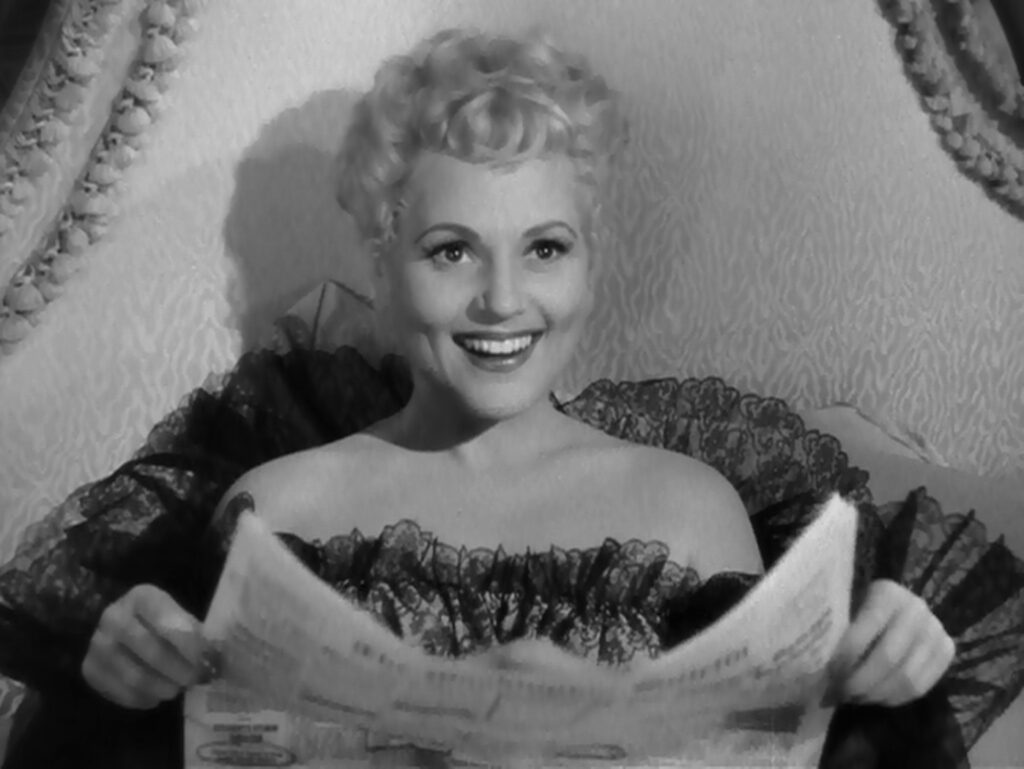 Born Yesterday - George Cukor - Judy Holliday - Billie Dawn - bed - newspaper