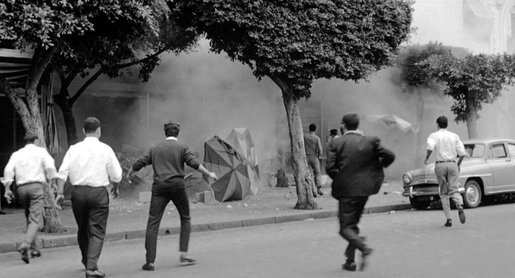 The Battle of Algiers - La battaglia di Algeri - Gillo Pontecorvo - café bombing - European Quarter