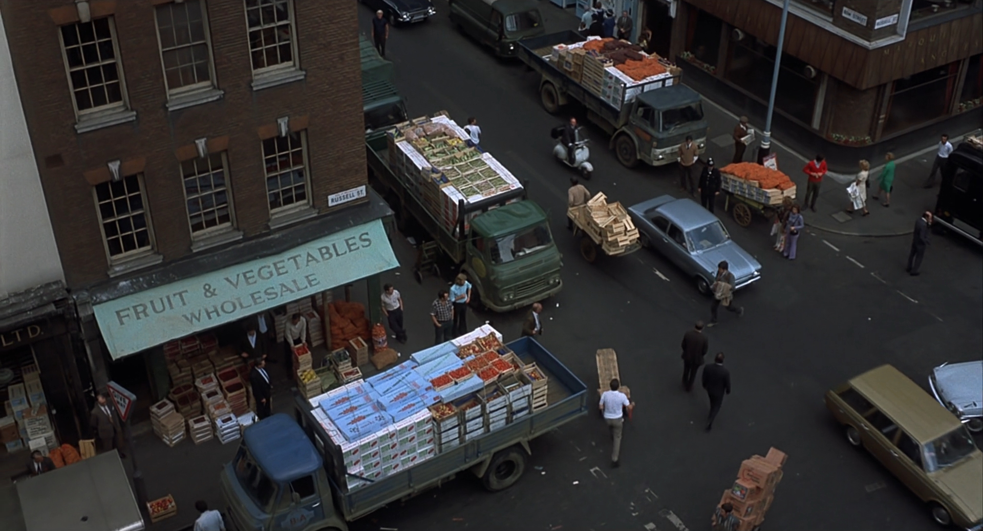 Frenzy - Alfred Hitchcock - Covent Garden - produce market